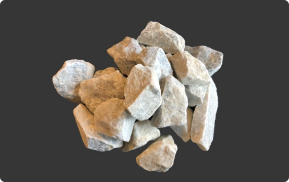 Arctic White, stone from Eastside Bulk